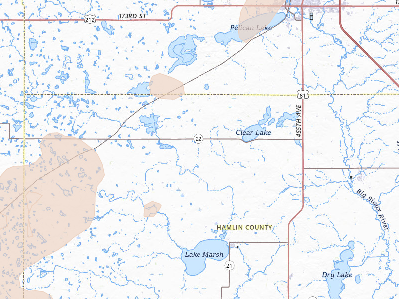 Radar-estimated hail-size map of the storm over Hayti, SD on Jul 2, 2026
