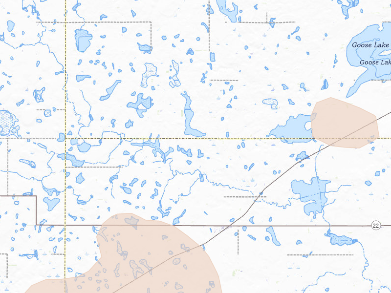 Radar-estimated hail-size map of the storm over Hazel, SD on Jul 2, 2026