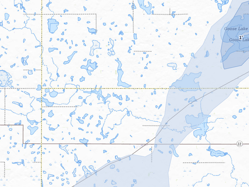 NEXRAD radar-signature map of the hail storm over Hazel, SD on Jul 2, 2026