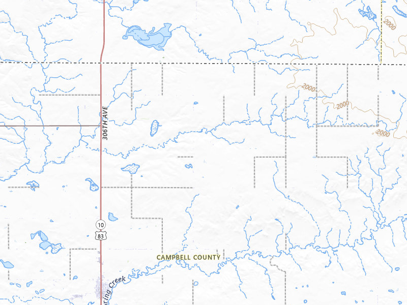 Radar-estimated hail-size map of the storm over Herreid, SD on Jun 2, 2026
