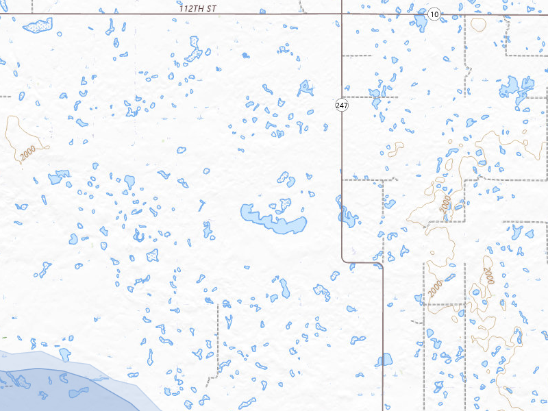 NEXRAD radar-signature map of the hail storm over Hosmer, SD on Aug 8, 2026