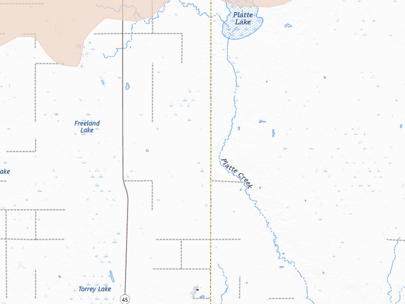 Radar-estimated hail-size map of the storm over Kimball, SD on Jun 3, 2026