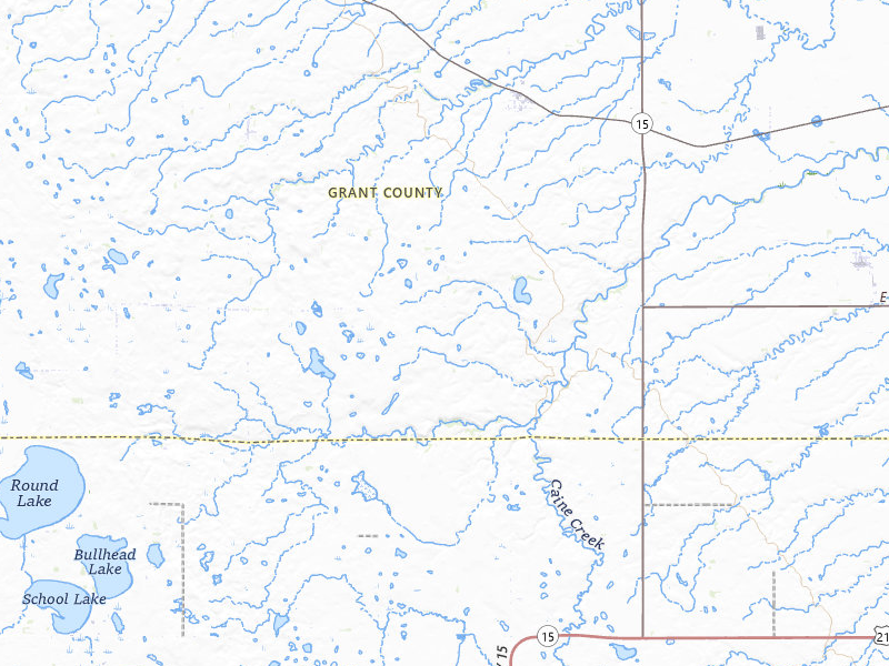 Radar-estimated hail-size map of the storm over Labolt, SD on Jul 6, 2026