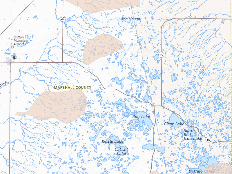 Radar-estimated hail-size map of the storm over Lake City, SD