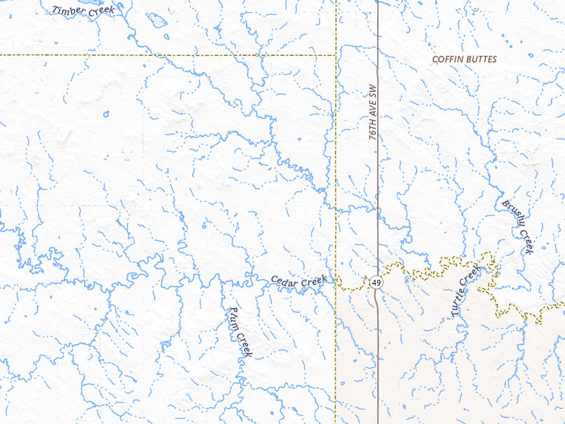 NEXRAD radar-signature map of the hail storm over Lemmon, SD on Aug 17, 2026