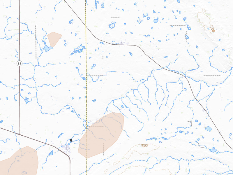 Radar-estimated hail-size map of the storm over Lesterville, SD on Jun 29, 2026