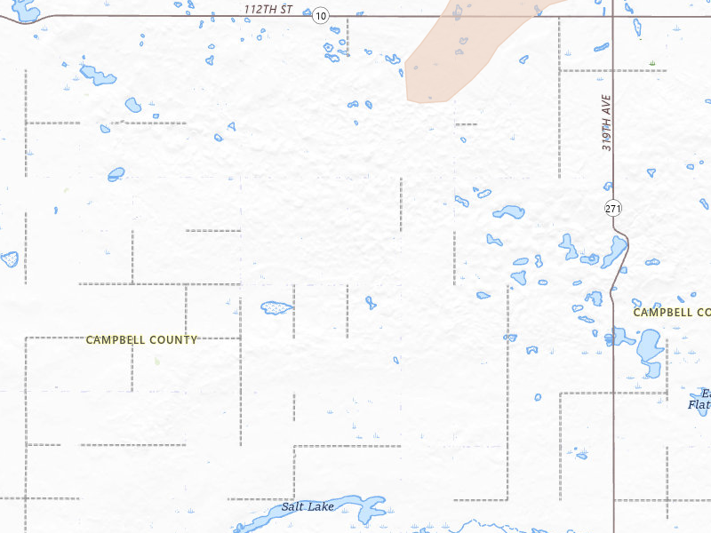 Radar-estimated hail-size map of the storm over Mound City, SD on Jun 2, 2026