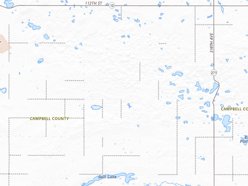 Radar-estimated hail-size map of the storm over Mound City, SD on Jul 24, 2026