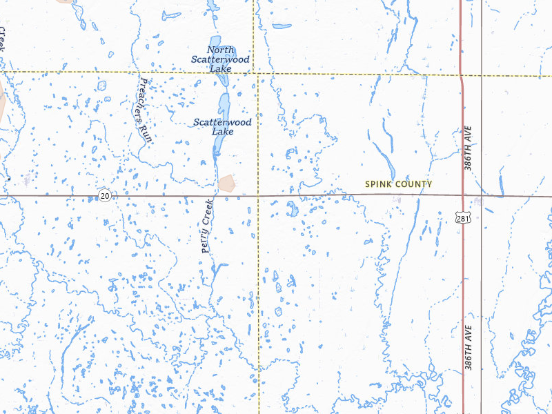 Radar-estimated hail-size map of the storm over Northville, SD on May 31, 2026
