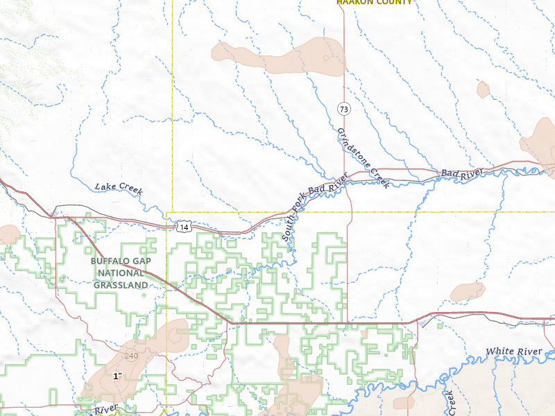 Radar-estimated hail-size map of the storm over Philip, SD on Jul 29, 2026