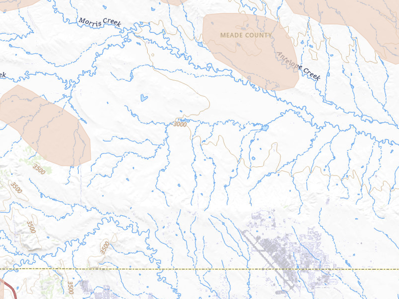 Radar-estimated hail-size map of the storm over Piedmont, SD on Jun 26, 2026