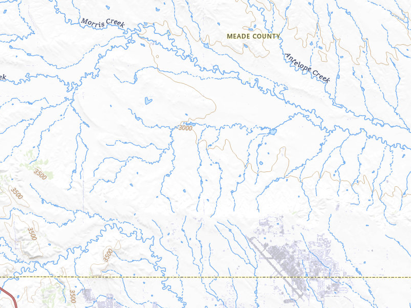 NEXRAD radar-signature map of the hail storm over Piedmont, SD on Jul 7, 2026