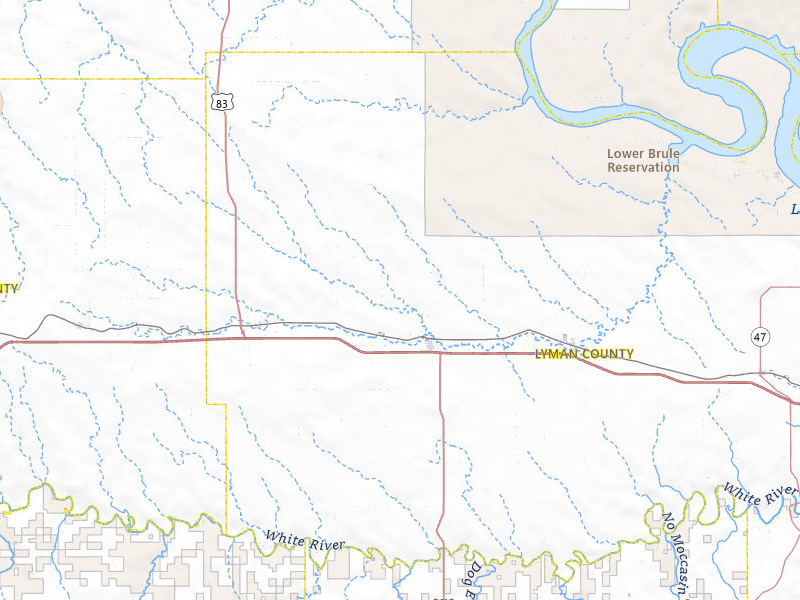 Radar-estimated hail-size map of the storm over Presho, SD on Jun 27, 2026