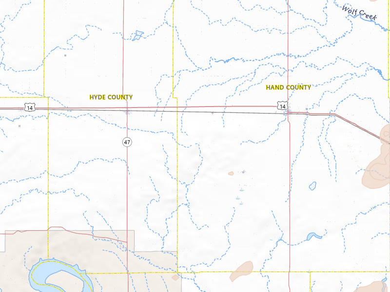 Radar-estimated hail-size map of the storm over Ree Heights, SD on Jun 3, 2026