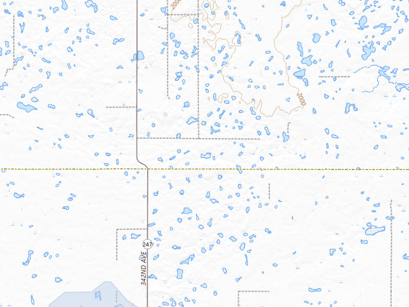NEXRAD radar-signature map of the hail storm over Roscoe, SD on May 30, 2026