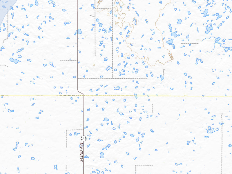NEXRAD radar-signature map of the hail storm over Roscoe, SD on May 31, 2026