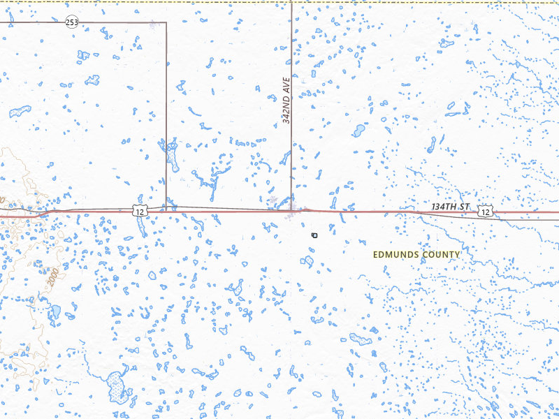 NEXRAD radar-signature map of the hail storm over Roscoe, SD on Jun 3, 2026