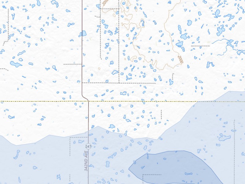 NEXRAD radar-signature map of the hail storm over Roscoe, SD on Jul 25, 2026