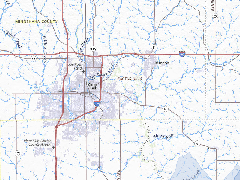 NEXRAD radar-signature map of the hail storm over Sioux Falls, SD on Jun 30, 2026