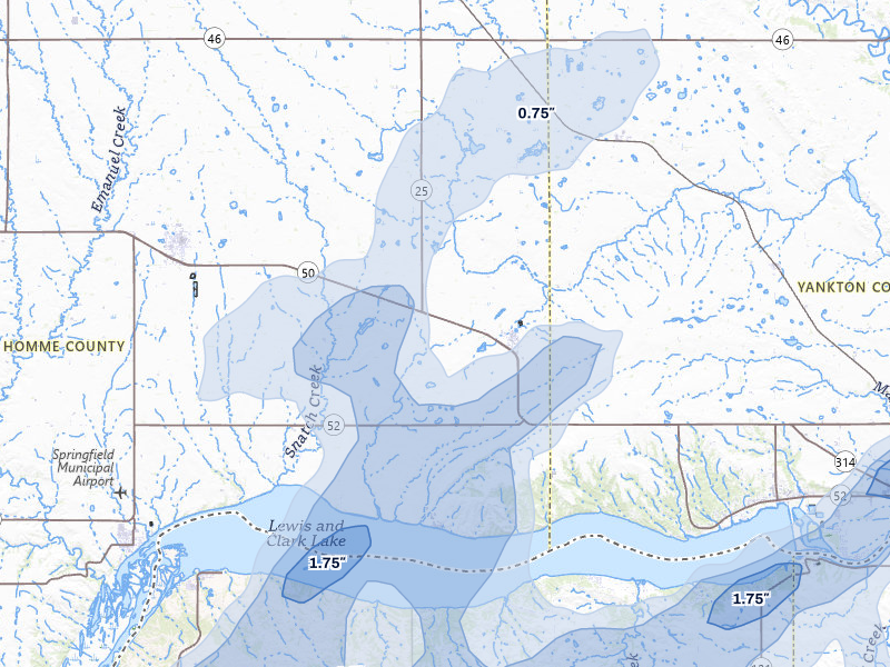 NEXRAD radar-signature map of the hail storm over Tabor, SD on Jun 29, 2026