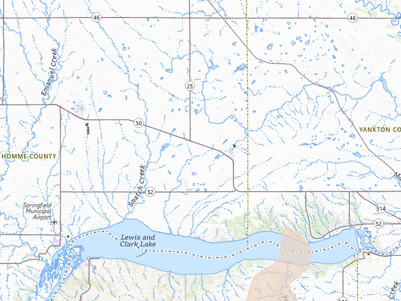 Radar-estimated hail-size map of the storm over Tabor, SD on Jun 30, 2026