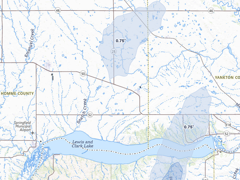 NEXRAD radar-signature map of the hail storm over Tabor, SD on Jun 30, 2026