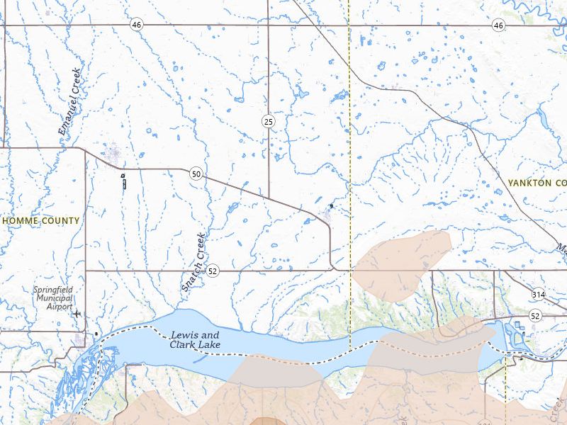 Radar-estimated hail-size map of the storm over Tabor, SD on Jul 2, 2026
