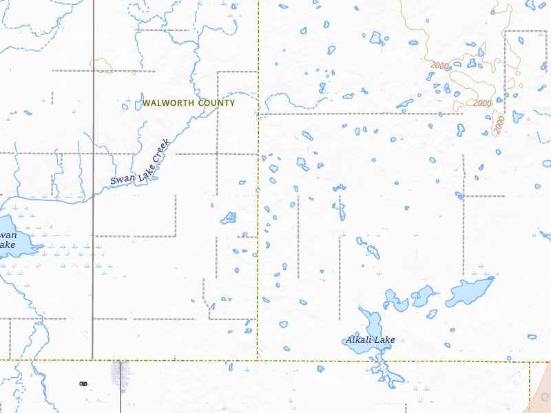 Radar-estimated hail-size map of the storm over Tolstoy, SD on Apr 22, 2026