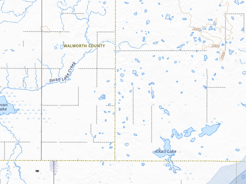 NEXRAD radar-signature map of the hail storm over Tolstoy, SD on Apr 22, 2026