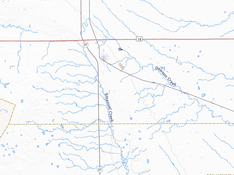 Radar-estimated hail-size map of the storm over Tripp, SD on Jul 25, 2026