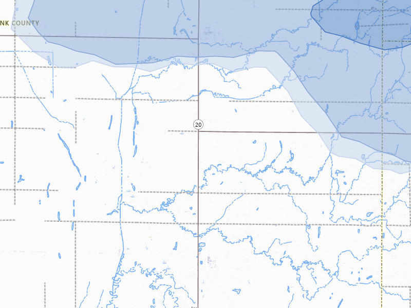NEXRAD radar-signature map of the hail storm over Turton, SD on Jul 7, 2026
