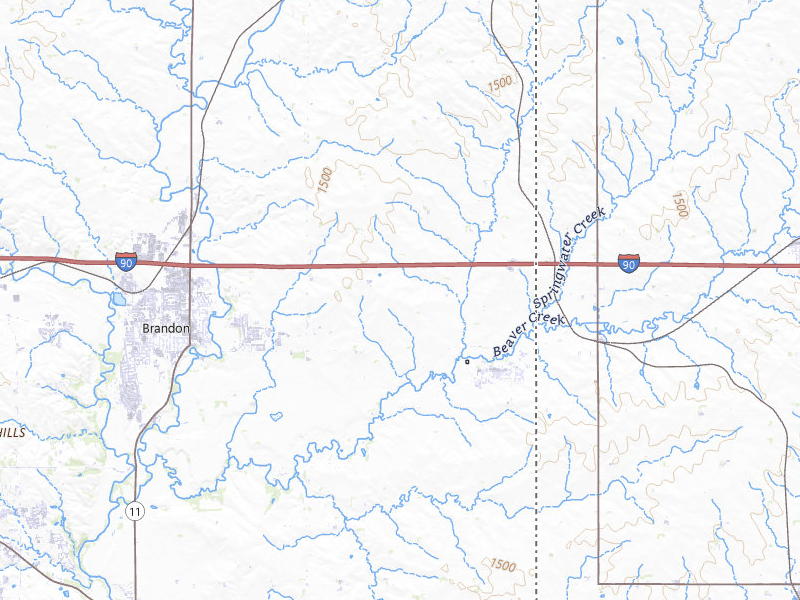 NEXRAD radar-signature map of the hail storm over Valley Springs, SD on Jul 4, 2026