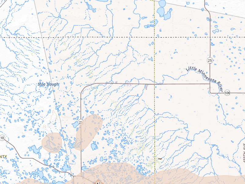 Radar-estimated hail-size map of the storm over Veblen, SD on Jul 7, 2026