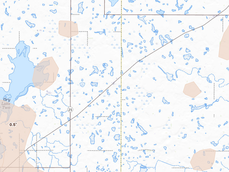 Radar-estimated hail-size map of the storm over Vienna, SD on Jun 3, 2026