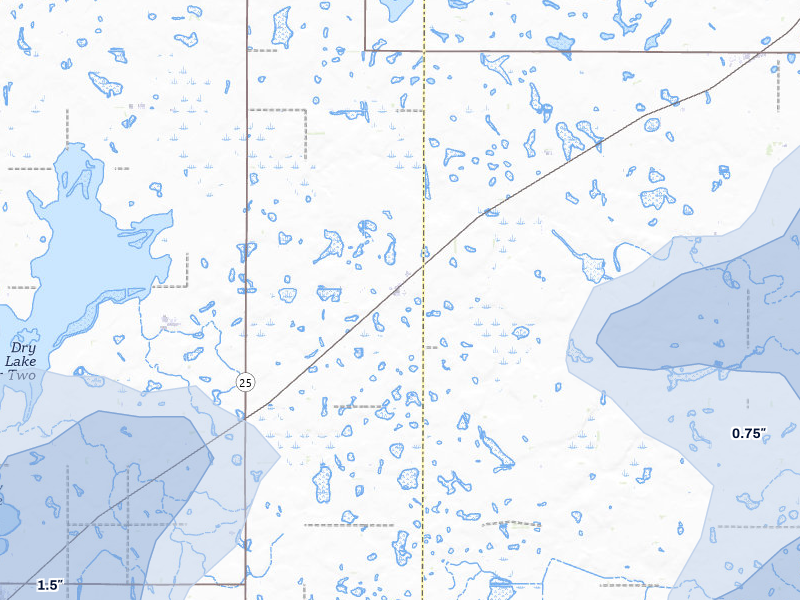 NEXRAD radar-signature map of the hail storm over Vienna, SD on Jun 3, 2026