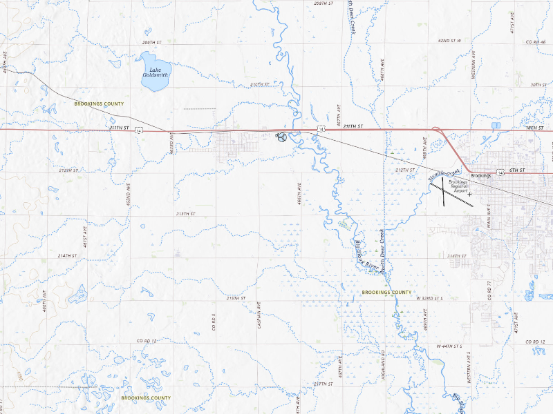 NEXRAD radar-signature map of the hail storm over Volga, SD on Sep 2, 2026