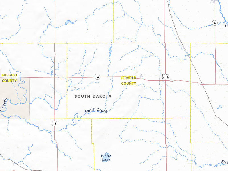 Radar-estimated hail-size map of the storm over Wessington Springs, SD on Jun 27, 2026
