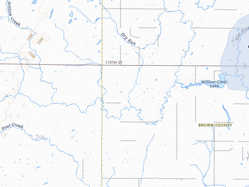 NEXRAD radar-signature map of the hail storm over Westport, SD on Apr 22, 2026