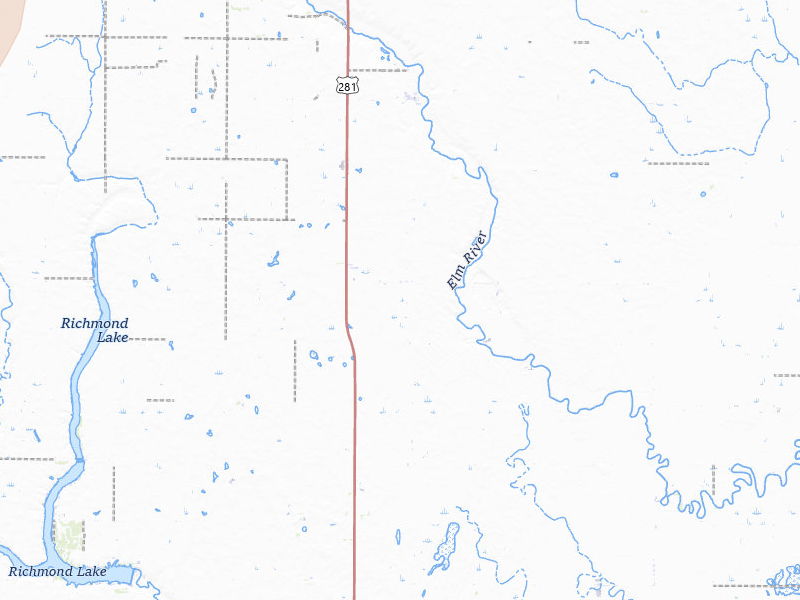 Radar-estimated hail-size map of the storm over Westport, SD on Jun 27, 2026