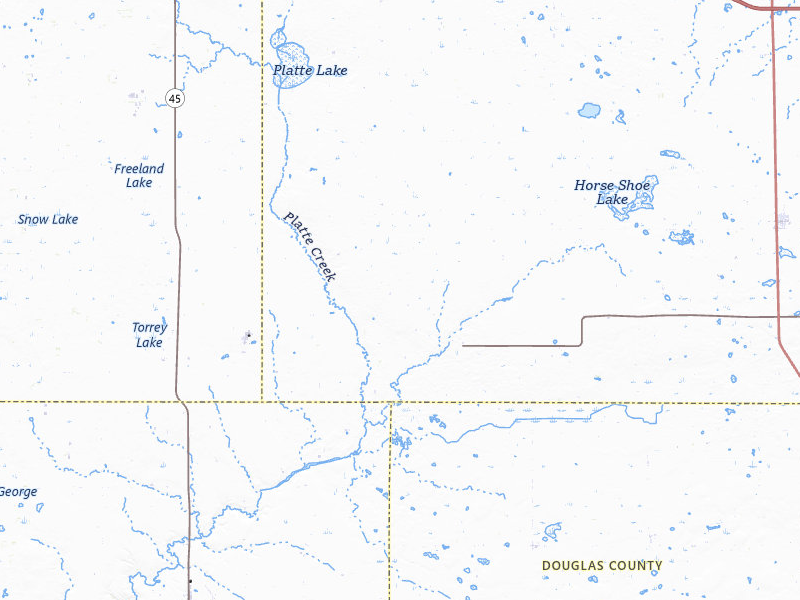 NEXRAD radar-signature map of the hail over White Lake, SD