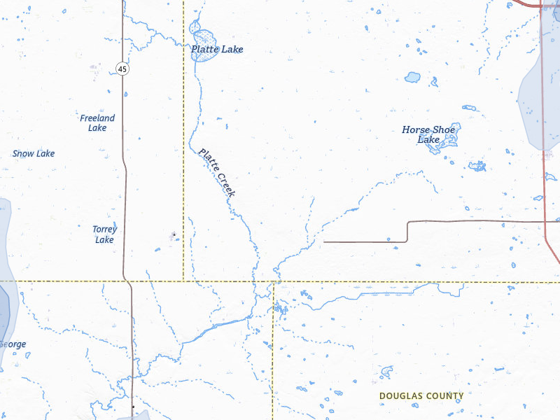 NEXRAD radar-signature map of the hail over White Lake, SD