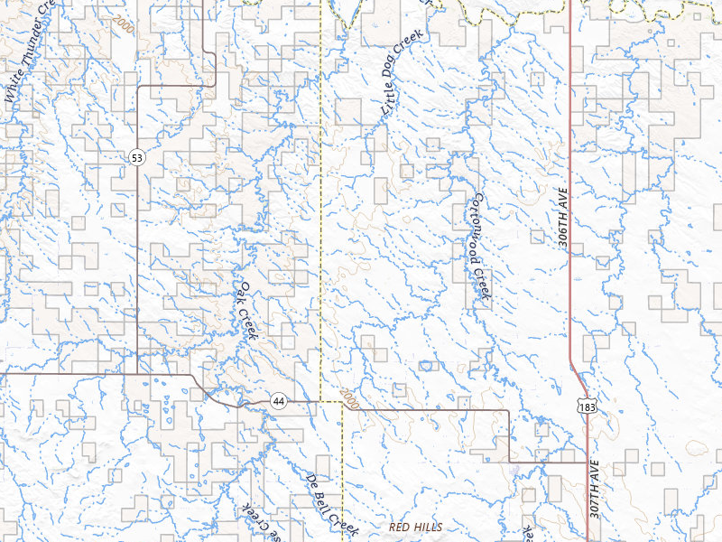 NEXRAD radar-signature map of the hail storm over Winner, SD on Jul 29, 2026