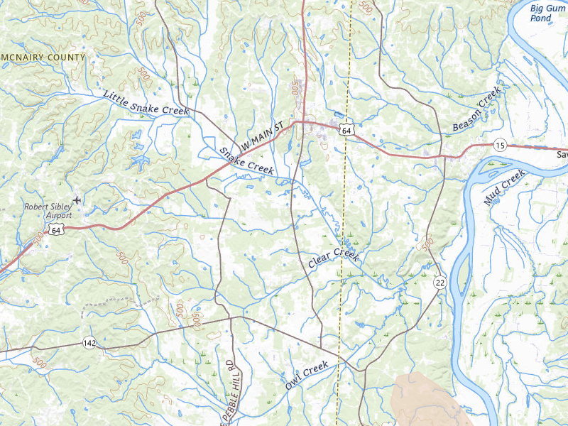 Radar-estimated hail-size map of the storm over Adamsville, TN on Jul 3, 2026