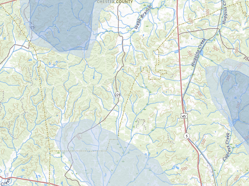 NEXRAD radar-signature map of the hail storm over Bethel Springs, TN on Jul 1, 2026