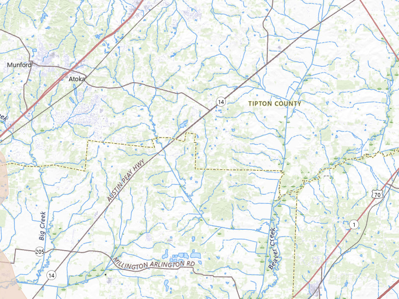 Radar-estimated hail-size map of the storm over Brighton, TN on Apr 27, 2026