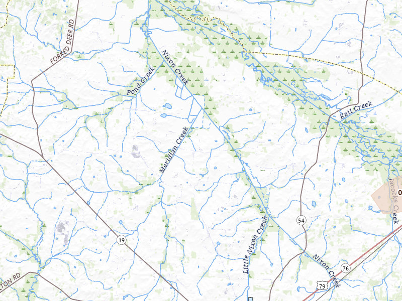 Radar-estimated hail-size map of the storm over Brownsville, TN on Jul 8, 2026