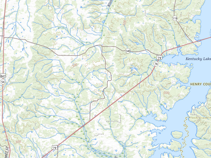 Radar-estimated hail-size map of the storm over Buchanan, TN on Jul 21, 2026