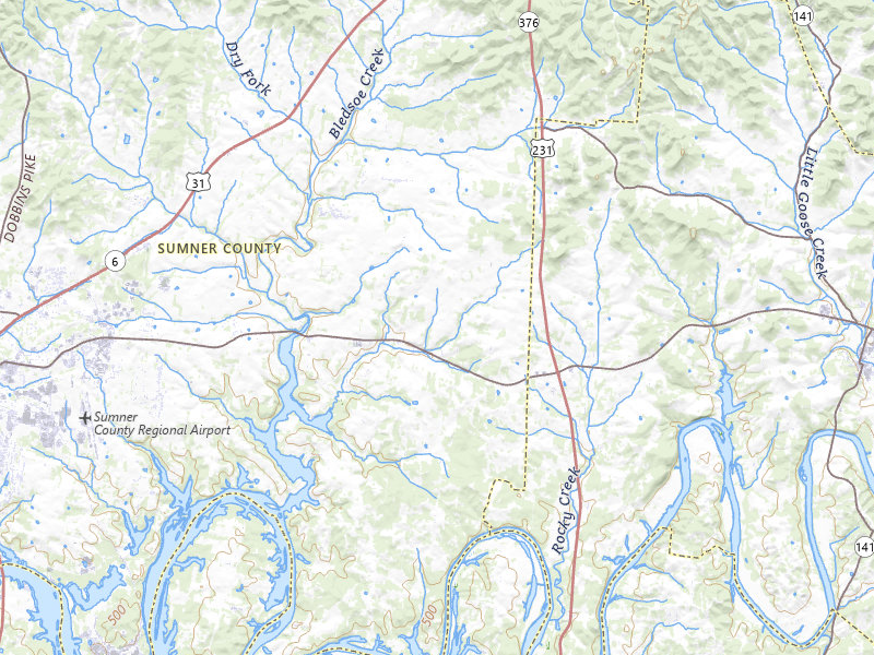 Radar-estimated hail-size map of the storm over Castalian Springs, TN on Jul 3, 2026