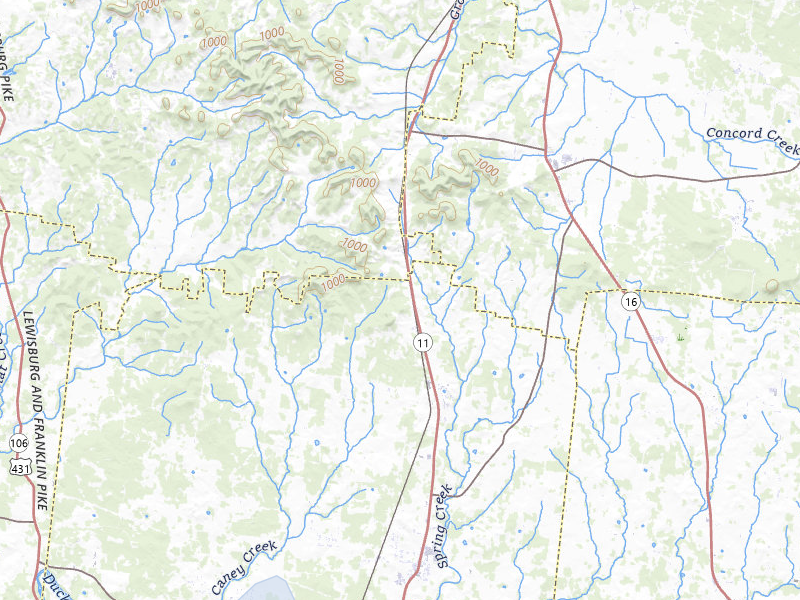 NEXRAD radar-signature map of the hail storm over Chapel Hill, TN on Jul 5, 2026