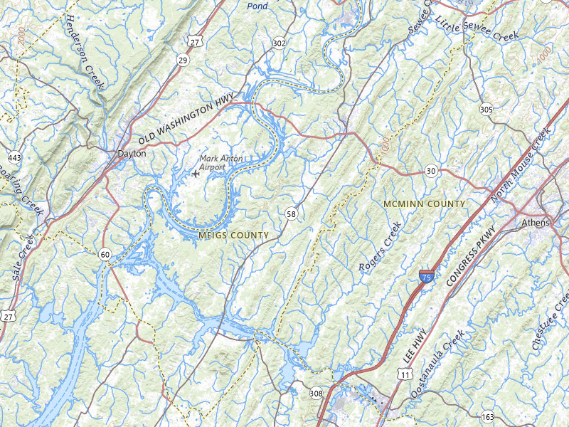 NEXRAD radar-signature map of the hail storm over Decatur, TN on Jul 7, 2026